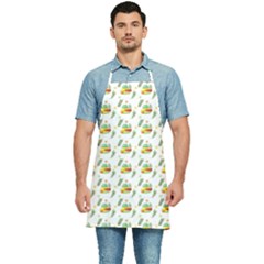 Background Cactus Kitchen Apron by Mariart