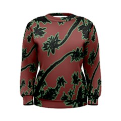 Tropical Style Floral Motif Print Pattern Women s Sweatshirt by dflcprintsclothing