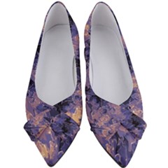 Purple And Yellow Abstract Women s Bow Heels by Dazzleway