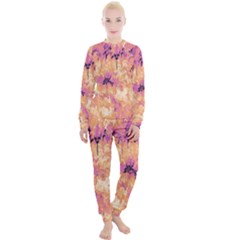 Yellow And Pink Abstract Women s Lounge Set by Dazzleway