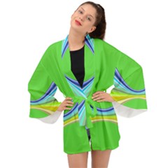 Green  Long Sleeve Kimono by grafikamaria