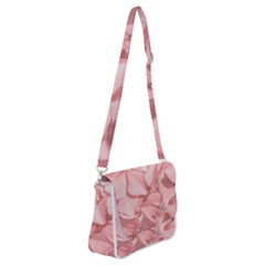 Coral Colored Hortensias Floral Photo Shoulder Bag With Back Zipper by dflcprintsclothing