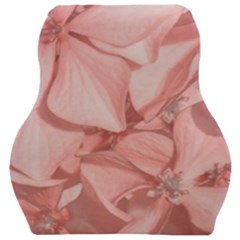 Coral Colored Hortensias Floral Photo Car Seat Velour Cushion  by dflcprintsclothing