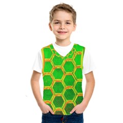 Hexagon Windows Kids  Basketball Tank Top by essentialimage