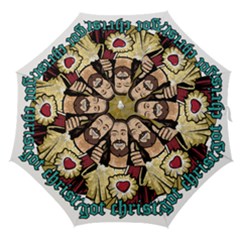 Buddy Christ Straight Umbrellas by Valentinaart