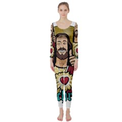 Buddy Christ Long Sleeve Catsuit by Valentinaart