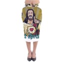 Buddy Christ Velvet Midi Pencil Skirt View1