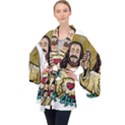 Buddy Christ Long Sleeve Velvet Kimono  View1