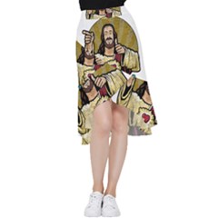 Buddy Christ Frill Hi Low Chiffon Skirt by Valentinaart