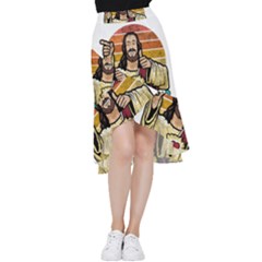 Got Christ? Frill Hi Low Chiffon Skirt by Valentinaart