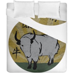 Chinese New Year ¨c Year Of The Ox Duvet Cover Double Side (california King Size) by Valentinaart