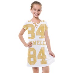 Orwell 84 Kids  Cross Web Dress by Valentinaart