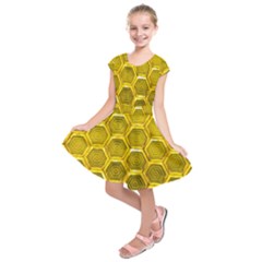 Hexagon Windows Kids  Short Sleeve Dress by essentialimage