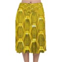 Hexagon Windows Velvet Flared Midi Skirt View1