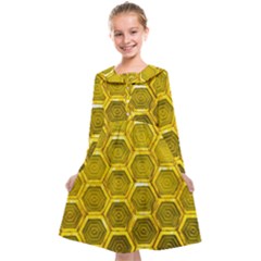 Hexagon Windows Kids  Midi Sailor Dress by essentialimage