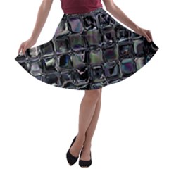 Funky Mosaic  A-line Skater Skirt by MRNStudios