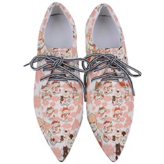 Menaki Cat Pattern Pointed Oxford Shoes by designsbymallika