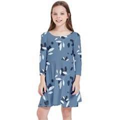 Abstract Fashion Style  Kids  Quarter Sleeve Skater Dress by Sobalvarro