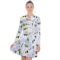 Tree Poppies  Long Sleeve Panel Dress by Sobalvarro