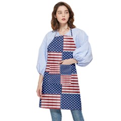 Red White Blue Stars And Stripes Pocket Apron by yoursparklingshop