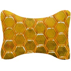 Hexagon Windows Seat Head Rest Cushion by essentialimage