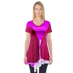 Two Hearts Short Sleeve Tunic  by essentialimage