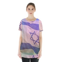 Israel Skirt Hem Sports Top by AwesomeFlags