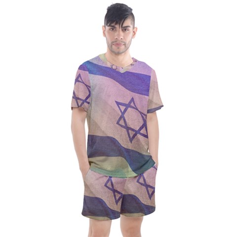 Israel Men s Mesh Tee And Shorts Set by AwesomeFlags