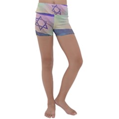 Israel Kids  Lightweight Velour Yoga Shorts by AwesomeFlags