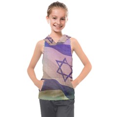 Israel Kids  Sleeveless Hoodie by AwesomeFlags