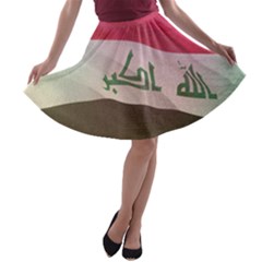 Iraq A-line Skater Skirt by AwesomeFlags