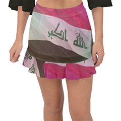 Iraq Fishtail Mini Chiffon Skirt by AwesomeFlags