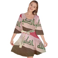 Iraq Velour Kimono Dress by AwesomeFlags