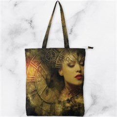 Surreal Steampunk Queen From Fonebook Double Zip Up Tote Bag by 2853937