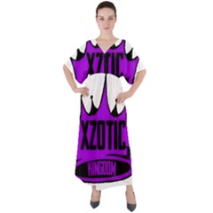 Xzk4 V-neck Boho Style Maxi Dress by XzoticKingdom4U