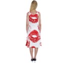 Red Lipsticks Lips Make Up Makeup Midi Sleeveless Dress View2