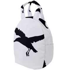 Seagull Flying Silhouette Drawing 2 Travel Backpacks by dflcprintsclothing