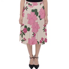 Floral Vintage Flowers Classic Midi Skirt by Dutashop