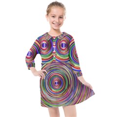 Vectors Background Kids  Quarter Sleeve Shirt Dress by Dutashop