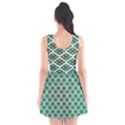 Pattern Texture Geometric Pattern Green Scoop Neck Skater Dress View2