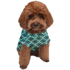 Pattern Texture Geometric Pattern Green Dog T-shirt by Dutashop