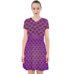 Pattern Texture Geometric Patterns Purple Adorable In Chiffon Dress by Dutashop