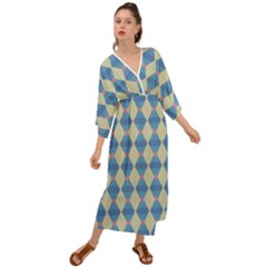 Pattern Texture Chevron Grecian Style  Maxi Dress by Dutashop