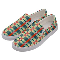 Texture Plaid Men s Canvas Slip Ons by Dutashop