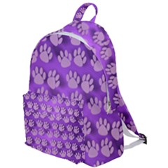 Pattern Texture Feet Dog Purple The Plain Backpack by Dutashop