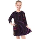 Background Abstract Star Kids  Quarter Sleeve Shirt Dress View1