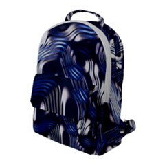 Structure Blue Background Flap Pocket Backpack (large) by Dutashop