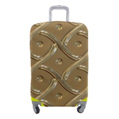 Gold Background Modern Luggage Cover (small) by Dutashop