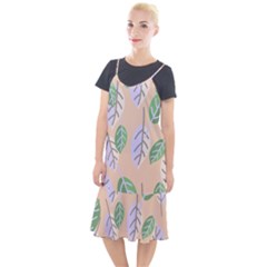 Leaf Pink Camis Fishtail Dress by Dutashop