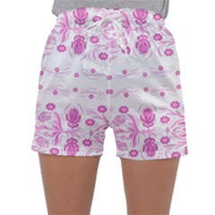 Pink Flowers Sleepwear Shorts by Eskimos